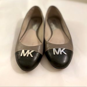 Michael Korea Gray and Black Flats